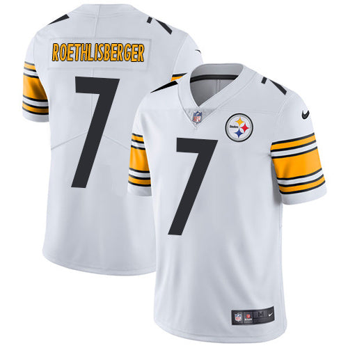 Nike Pittsburgh Steelers 7 Ben Roethlisberger White Mens Stitched Nfl Vapor Untouchable Limited Jersey