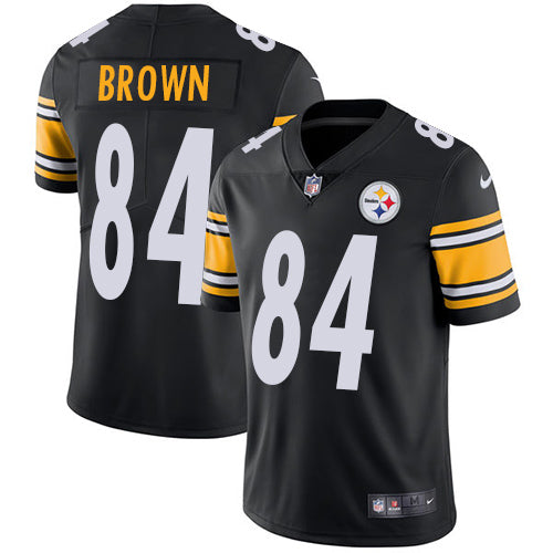 Nike Pittsburgh Steelers 84 Antonio Brown Black Team Color Mens Stitched Nfl Vapor Untouchable Limited Jersey