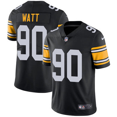 Nike Pittsburgh Steelers 90 T J Watt Black Alternate Mens Stitched Nfl Vapor Untouchable Limited Jersey