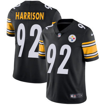 Nike Pittsburgh Steelers 92 James Harrison Black Team Color Mens Stitched Nfl Vapor Untouchable Limited Jersey