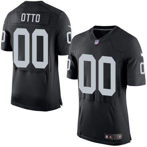 Nike Raiders 00 Jim Otto Black Team Color Mens Stitched Nfl New Elite Jersey