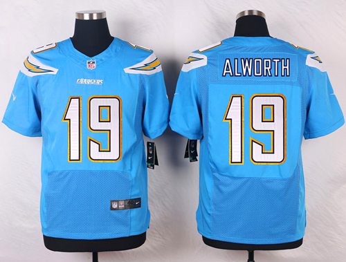 Nike San Diego Chargers 19 Lance Alworth Electric Blue Alternate Mens Stitched Nfl New Elite Jersey