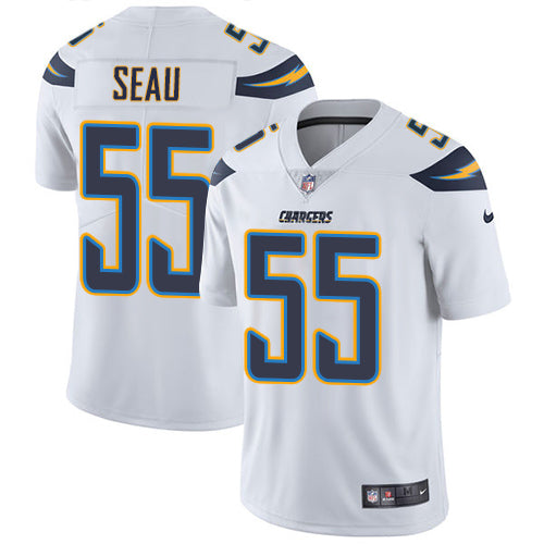 Nike San Diego Chargers 55 Junior Seau White Mens Stitched Nfl Vapor Untouchable Limited Jersey