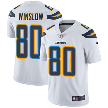 Nike San Diego Chargers 80 Kellen Winslow White Mens Stitched Nfl Vapor Untouchable Limited Jersey