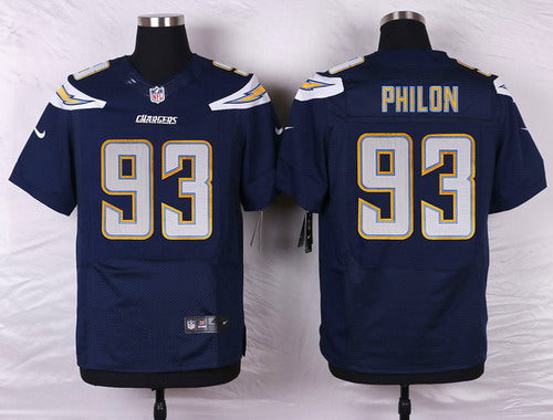 Nike San Diego Chargers 93 Darius Philon Navy Blue Team Color Nfl Nike Elite Jersey