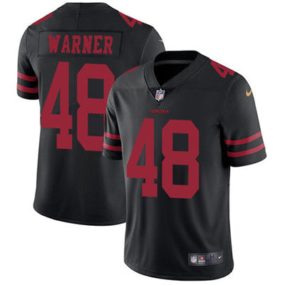 Nike San Francisco 49ers 48 Fred Warner Black Alternate Mens Stitched Nfl Vapor Untouchable Limited Jersey