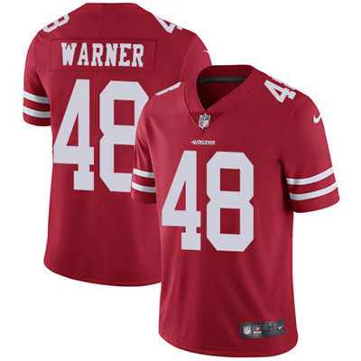 Nike San Francisco 49ers 48 Fred Warner Red Team Color Mens Stitched Nfl Vapor Untouchable Limited Jersey