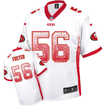 Nike San Francisco 49ers 56 Reuben Foster White Mens Stitched Nfl Elite Drift Fashion Jersey