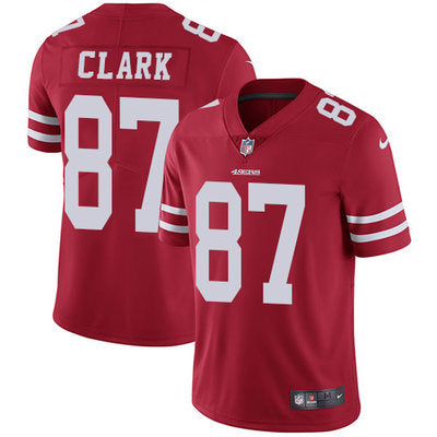 Nike San Francisco 49ers 87 Dwight Clark Red Team Color Mens Stitched Nfl Vapor Untouchable Limited Jersey
