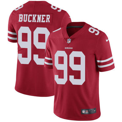 Nike San Francisco 49ers 99 Deforest Buckner Red Team Color Mens Stitched Nfl Vapor Untouchable Limited Jersey