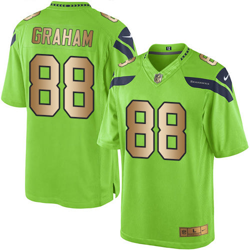 Nike Seahawks 88 Jimmy Graham Green Mens Stitched Nfl Limited Gold Rush Jersey