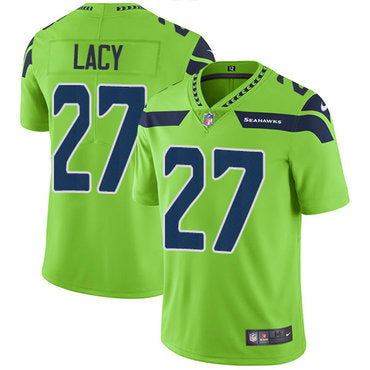 Nike Seattle Seahawks 27 Eddie Lacy Green Mens Stitched Nfl Limited Rush Jersey