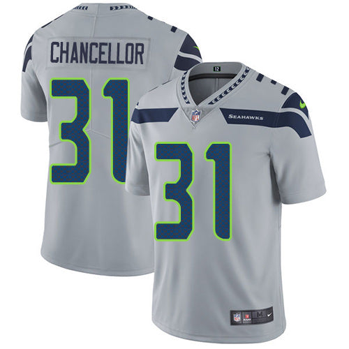 Nike Seattle Seahawks 31 Kam Chancellor Grey Alternate Mens Stitched Nfl Vapor Untouchable Limited Jersey