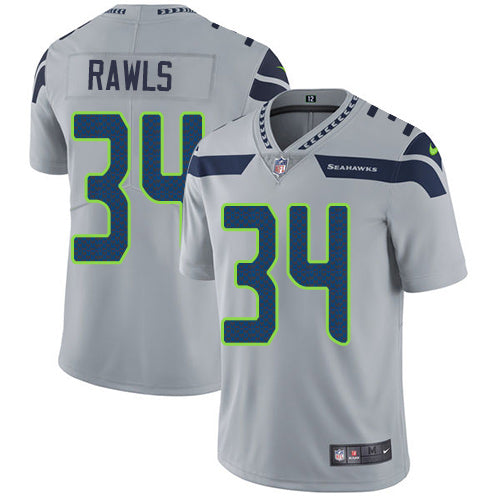 Nike Seattle Seahawks 34 Thomas Rawls Grey Alternate Mens Stitched Nfl Vapor Untouchable Limited Jersey