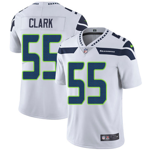 Nike Seattle Seahawks 55 Frank Clark White Mens Stitched Nfl Vapor Untouchable Limited Jersey