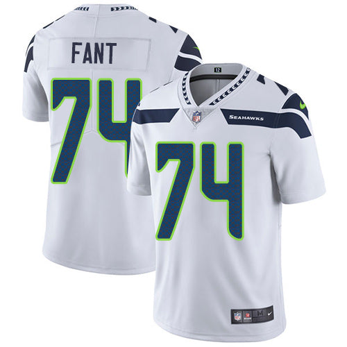 Nike Seattle Seahawks 74 George Fant White Mens Stitched Nfl Vapor Untouchable Limited Jersey