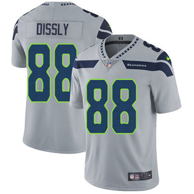 Nike Seattle Seahawks 88 Will Dissly Grey Alternate Mens Stitched Nfl Vapor Untouchable Limited Jersey