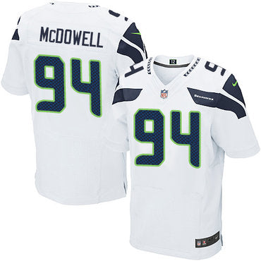 Nike Seattle Seahawks 94 Malik Mcdowell White Mens Stitched Nfl Elite Jersey