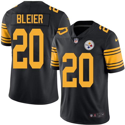 Nike Steelers 20 Rocky Bleier Black Mens Stitched Nfl Limited Rush Jersey