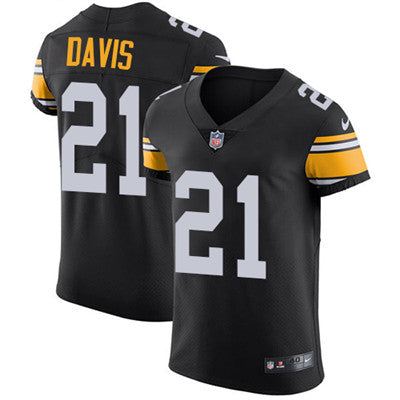 Nike Steelers 21 Sean Davis Black Alternate Mens Stitched Nfl Vapor Untouchable Elite Jersey