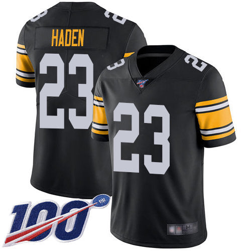 Nike Steelers 23 Joe Haden Black Alternate Mens Stitched Nfl 100th Season Vapor Limited Jersey