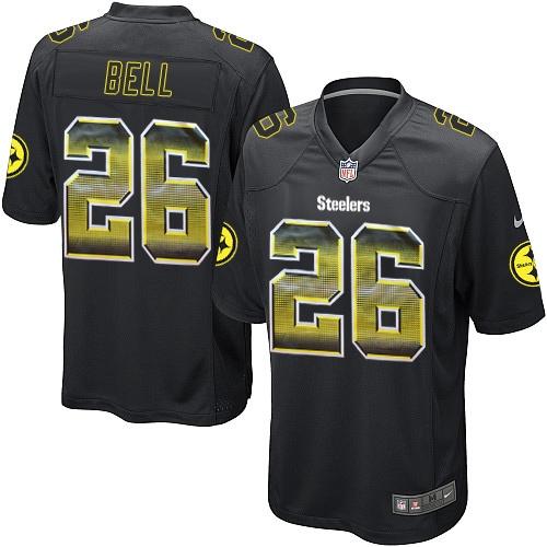 Nike Steelers 26 Leveon Bell Black Team Color Mens Stitched Nfl Limited Strobe Jersey