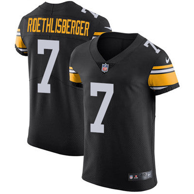 Nike Steelers 7 Ben Roethlisberger Black Alternate Mens Stitched Nfl Vapor Untouchable Elite Jersey