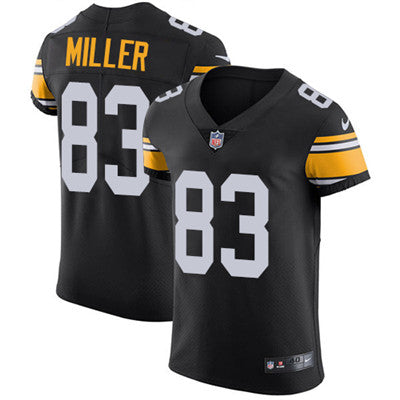 Nike Steelers 83 Heath Miller Black Alternate Mens Stitched Nfl Vapor Untouchable Elite Jersey