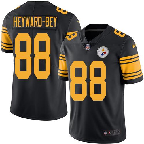 Nike Steelers 88 Darrius Heyward bey Black Mens Stitched Nfl Limited Rush Jersey