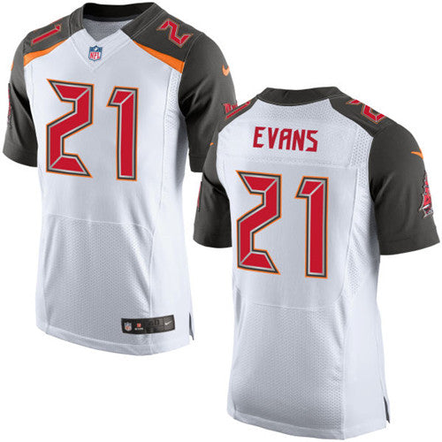 Nike Tampa Bay Buccaneers 21 Justin Evans White Mens Stitched Nfl New Elite Jersey