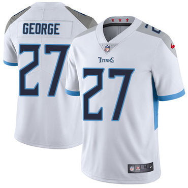 Nike Tennessee Titans 27 Eddie George White Mens Stitched Nfl Vapor Untouchable Limited Jersey