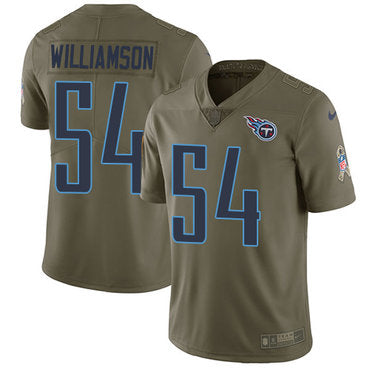 Nike Tennessee Titans 54 Avery Williamson Olive Mens Stitched Nfl Limited 2017 Salute To Service Jersey