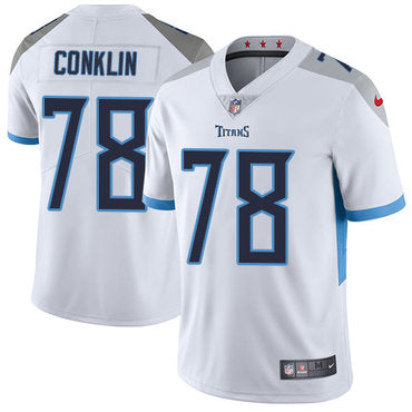 Nike Tennessee Titans 78 Jack Conklin White Mens Stitched Nfl Vapor Untouchable Limited Jersey