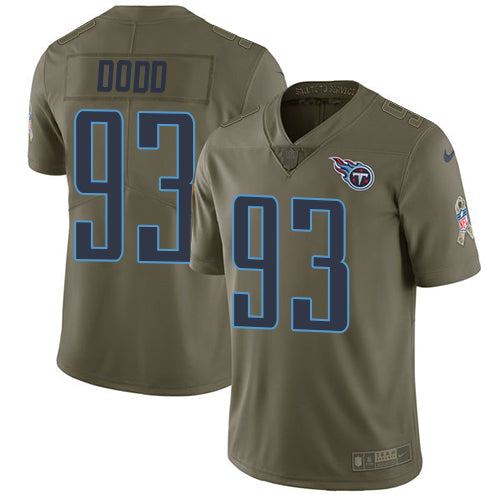 Nike Tennessee Titans 93 Kevin Dodd Olive Mens Stitched Nfl Limited 2017 Salute To Service Jersey