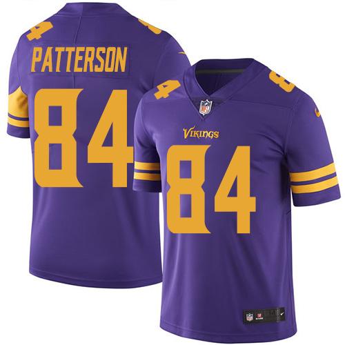 Nike Vikings 84 Cordarrelle Patterson Purple Mens Stitched Nfl Limited Rush Jersey