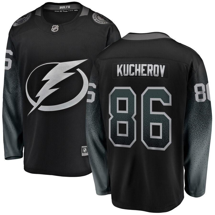 Nikita Kucherov Tampa Bay Lightning Fanatics Branded Alternate Premier Breakaway Player Jersey Black