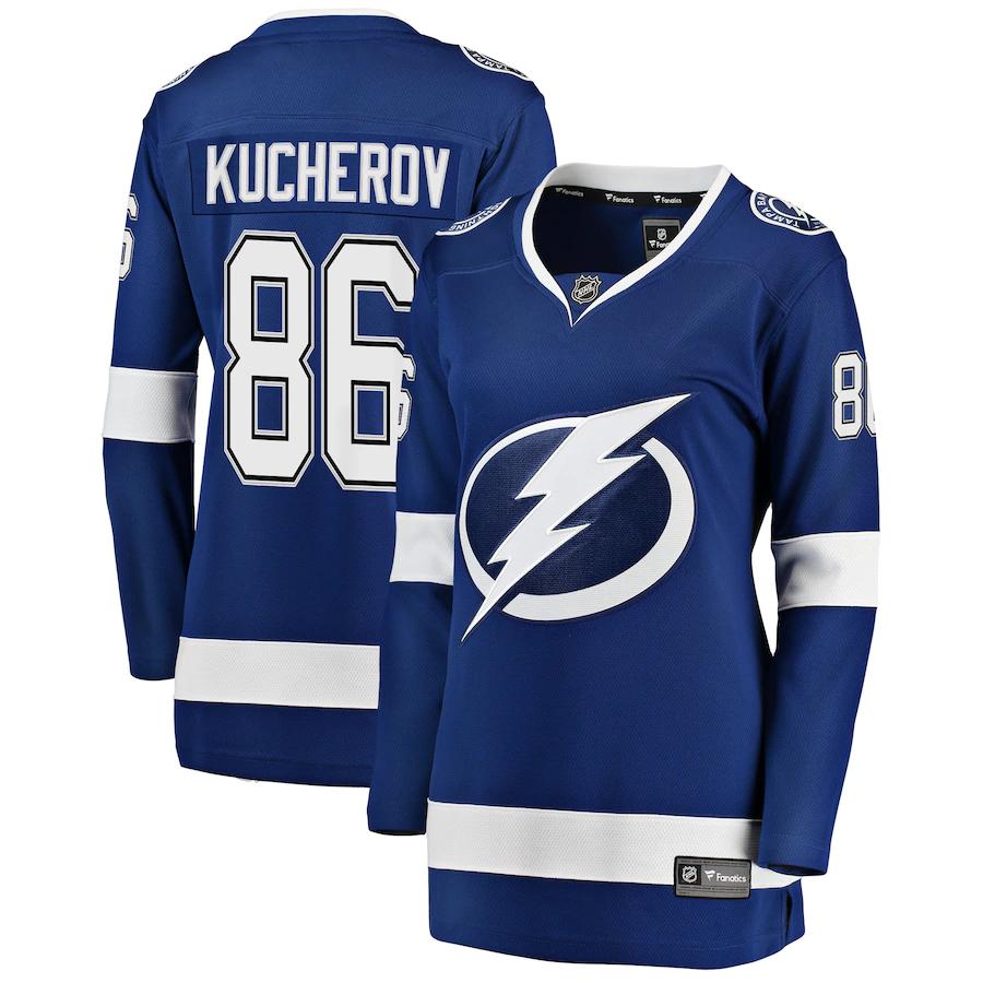 Nikita Kucherov Tampa Bay Lightning Fanatics Branded Womens Premier Breakaway Player Jersey Blue