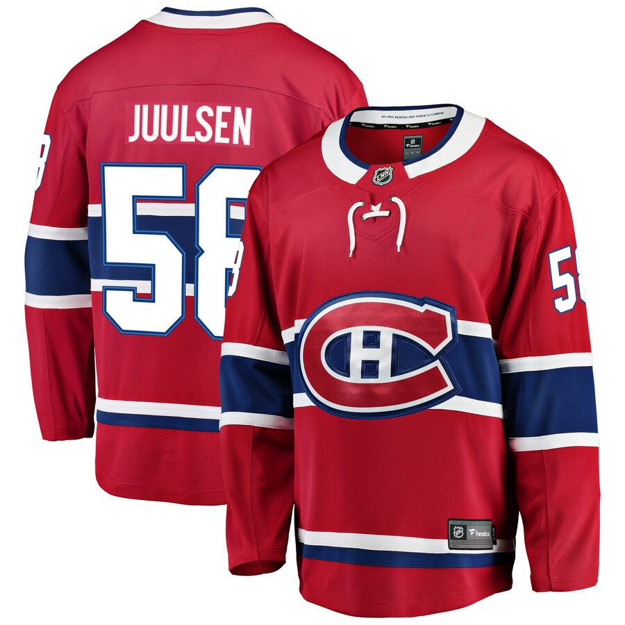 Noah Juulsen Montreal Canadiens Fanatics Branded Breakaway Player Jersey Red