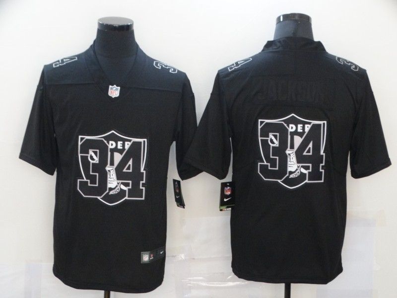 Oakland Raiders Bo Jackson 34 Nfl 2020 Black Jersey