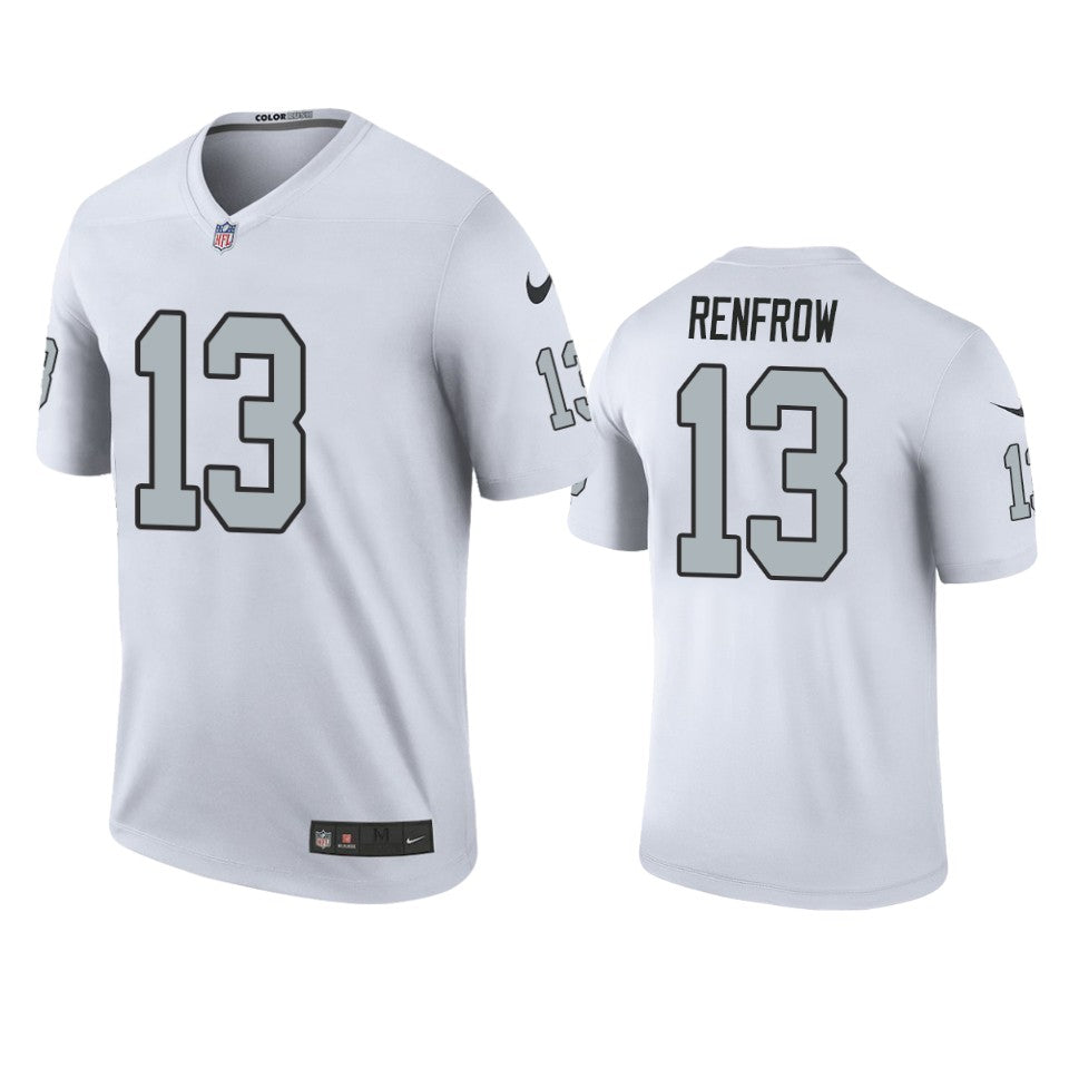 Oakland Raiders Hunter Renfrow White Color Rush Legend Jersey