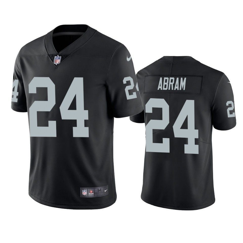 Oakland Raiders Johnathan Abram 2019 Nfl Draft Black Vapor Limited Jersey