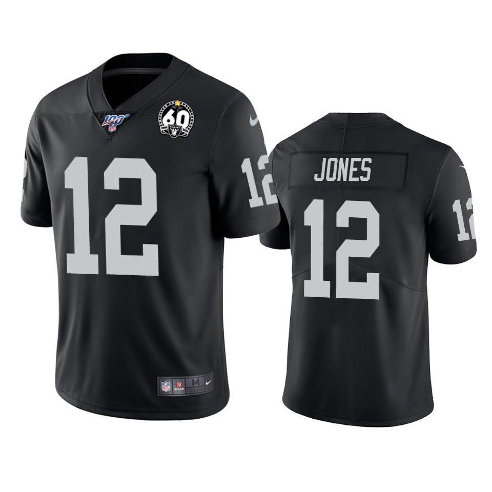 Oakland Raiders Zay Jones Black 60th Anniversary Vapor Limitd Jersey