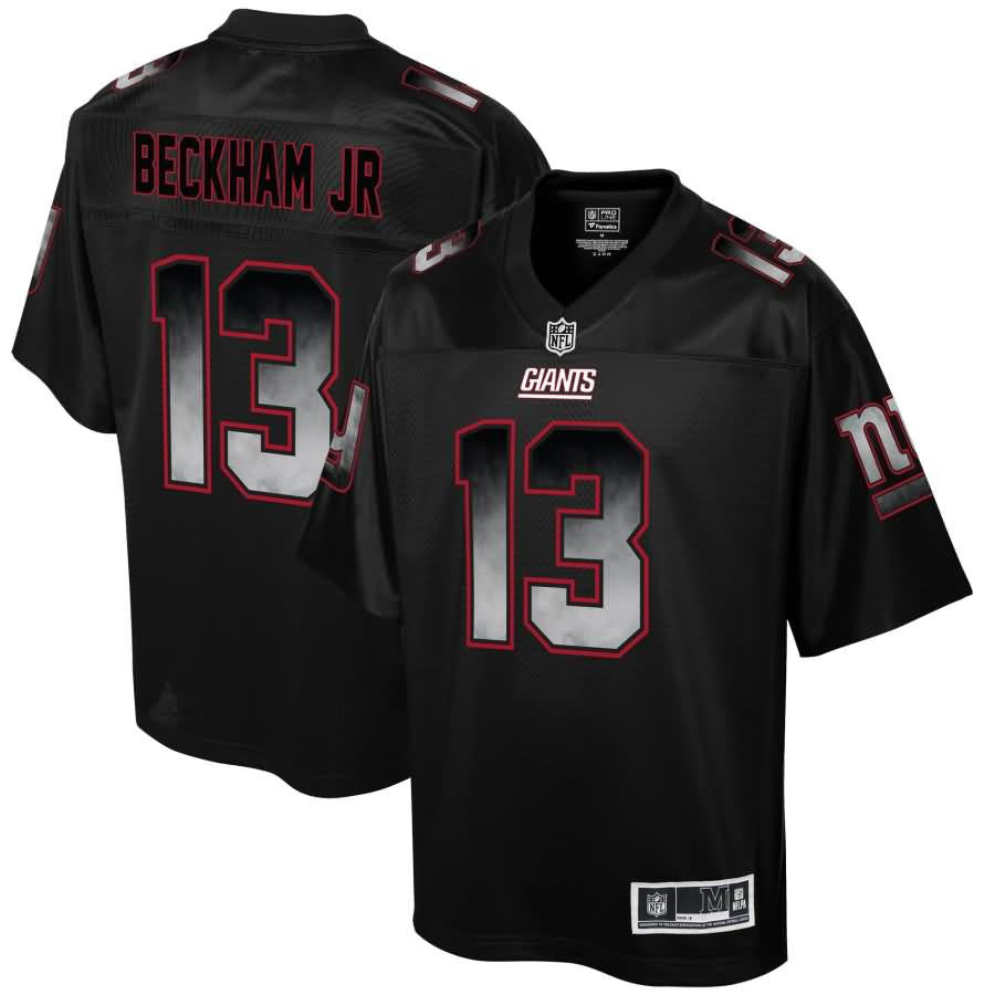 Odell Beckham Jr New York Giants Nfl Pro Line Smoke Fashion Jersey Black