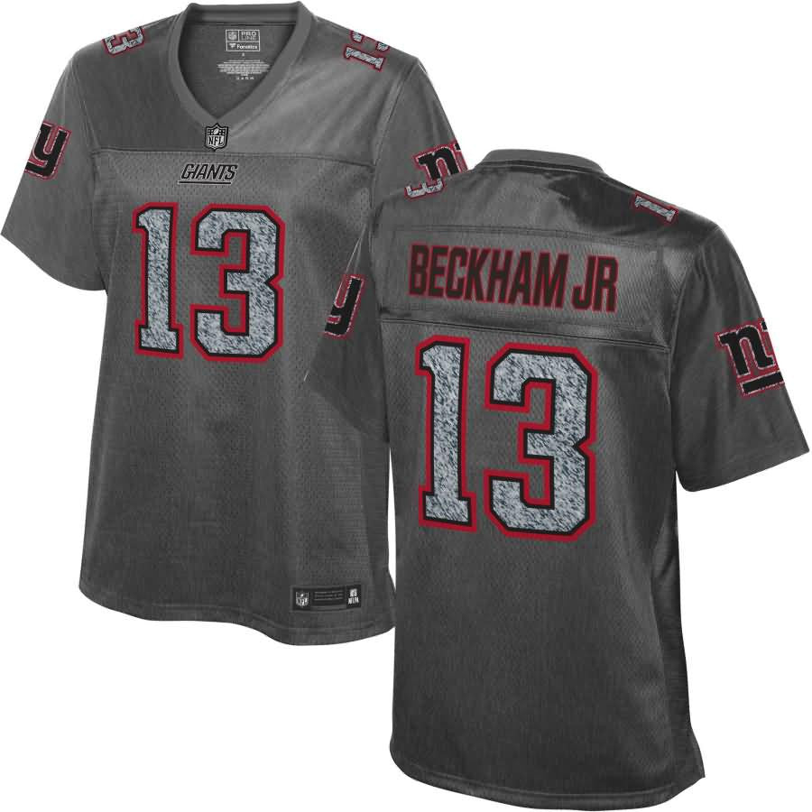 Odell Beckham Jr New York Giants Nfl Pro Line Womens Fashion Static Jersey Gray