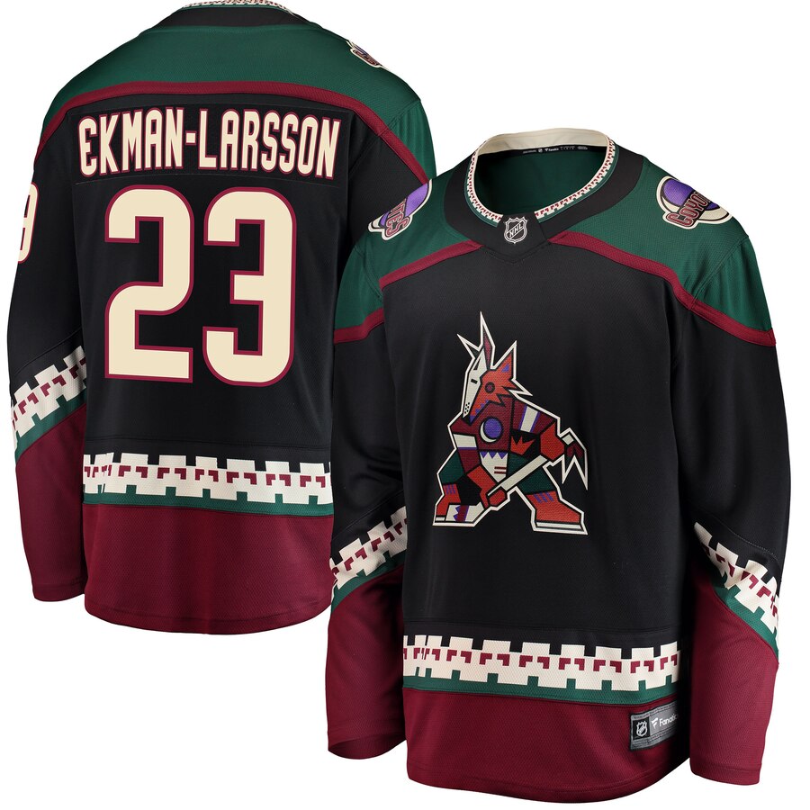 Oliver Ekman larsson Arizona Coyotes Fanatics Branded Premier Breakaway Player Jersey Black