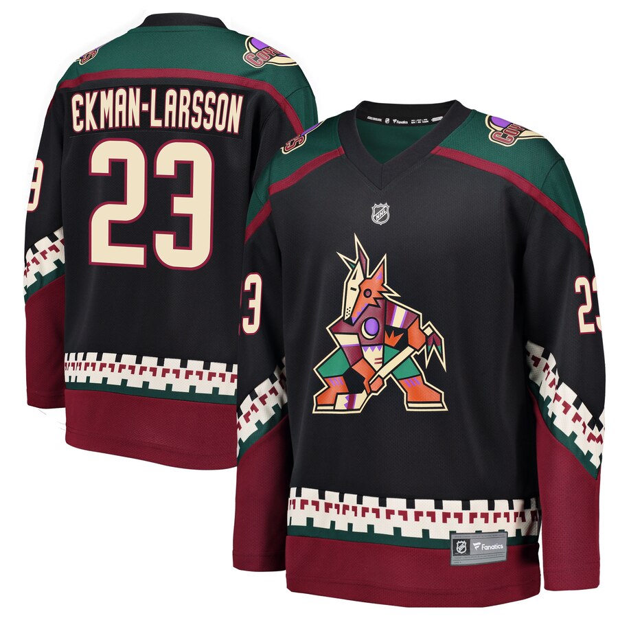 Oliver Ekman larsson Arizona Coyotes Fanatics Branded Youth Premier Breakaway Player Jersey Black