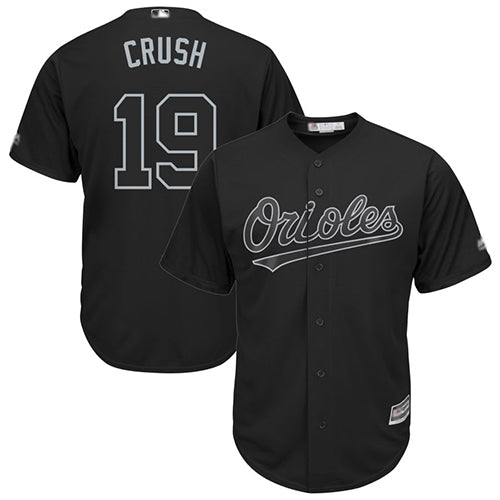 Orioles 19 Chris Davis Black Crush Players Weekend Cool Base Stitched Baseball Jersey