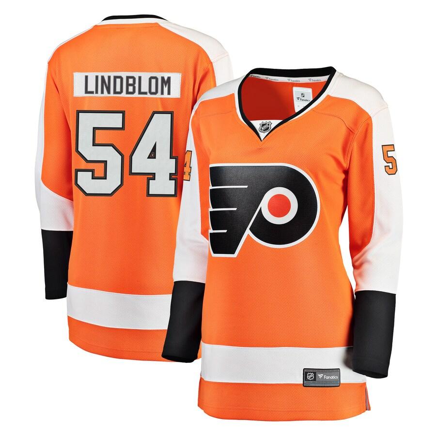 Oskar Lindblom Philadelphia Flyers Fanatics Branded Womens Breakaway Player Jersey Orange