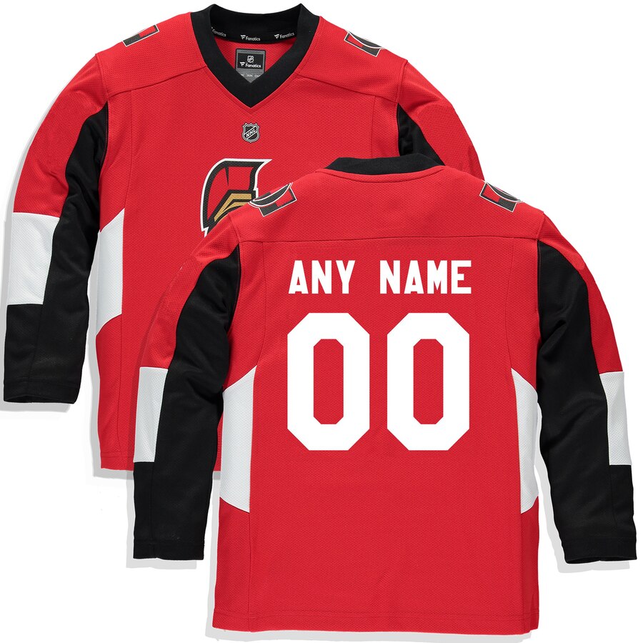 Ottawa Senators Fanatics Branded Youth Home Replica Custom Jersey Red