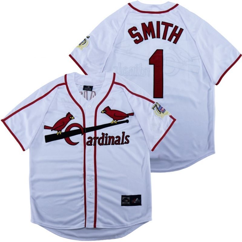 Ozzie Smith 1 St Louis Cardinals 2020 Mlb White Jersey